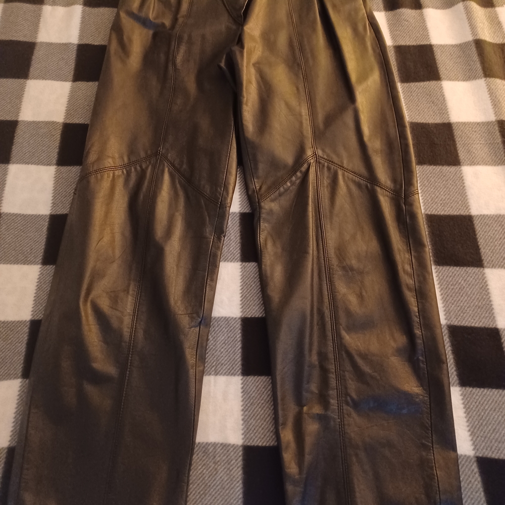 Womens Vintage Leather Pants